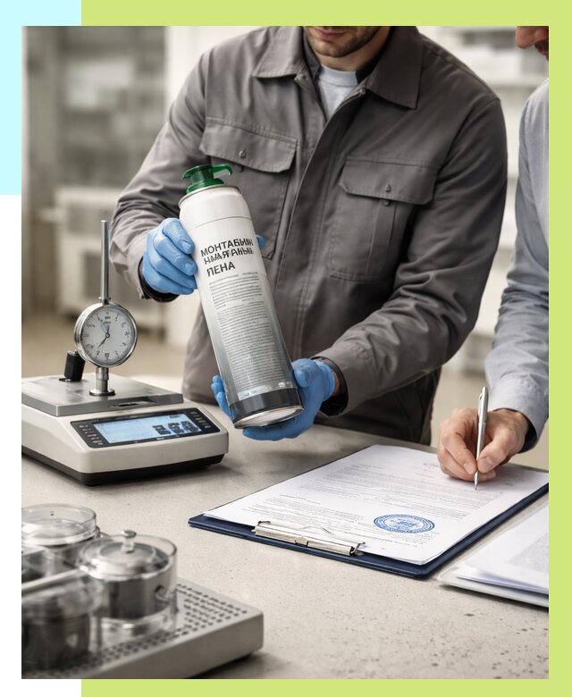 Сертификация монтажной пены в Благовещенске от 15579 р. | Алешин-Бгв