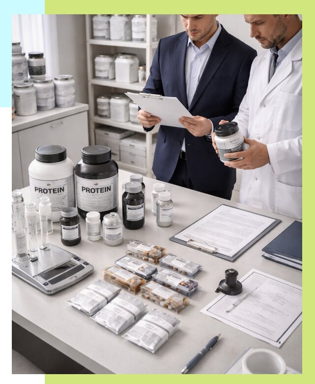 Сертификация спортивного питания в Благовещенске от 15579 р., Алешин-Бгв