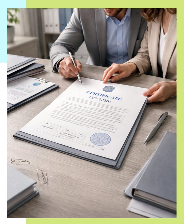 Сертификат ISO 22301 в Благовещенске от 46737 р. | Алешин-Бгв срочно